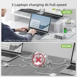 FEEYOO 210W GaN USB C Charger, 4-Port Fast Charging Block with Display, PD 100W — photo 3