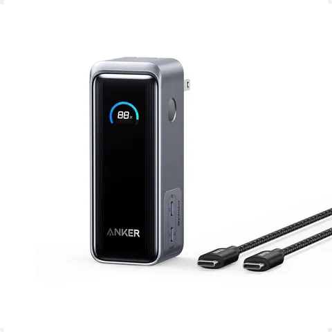 Anker Prime Power Bank, 9,600mAh Battery Pack with 65W Output Wall Charger