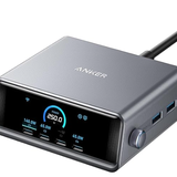 ANKER Prime Charging Station, 250W 6-Port GaN USB C Charger, 2.26" LCD Smart Display Control — photo 1