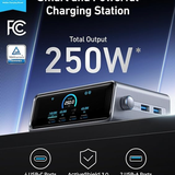 ANKER Prime Charging Station, 250W 6-Port GaN USB C Charger, 2.26" LCD Smart Display Control — photo 4
