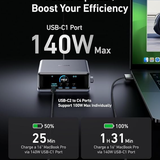 ANKER Prime Charging Station, 250W 6-Port GaN USB C Charger, 2.26" LCD Smart Display Control — photo 2
