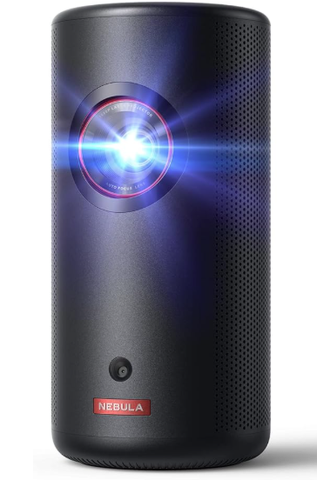 NEBULA Capsule 3 Laser, Outdoor Portable Mini Wi-Fi Smart TV Projector, Upgraded with Google TV, Official Netflix, Dolby Digital, 120 inches