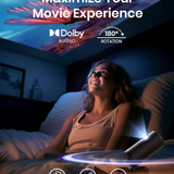 NEBULA Capsule 3 Laser, Outdoor Portable Mini Wi-Fi Smart TV Projector, Upgraded with Google TV, Official Netflix, Dolby Digital, 120 inches — photo 2