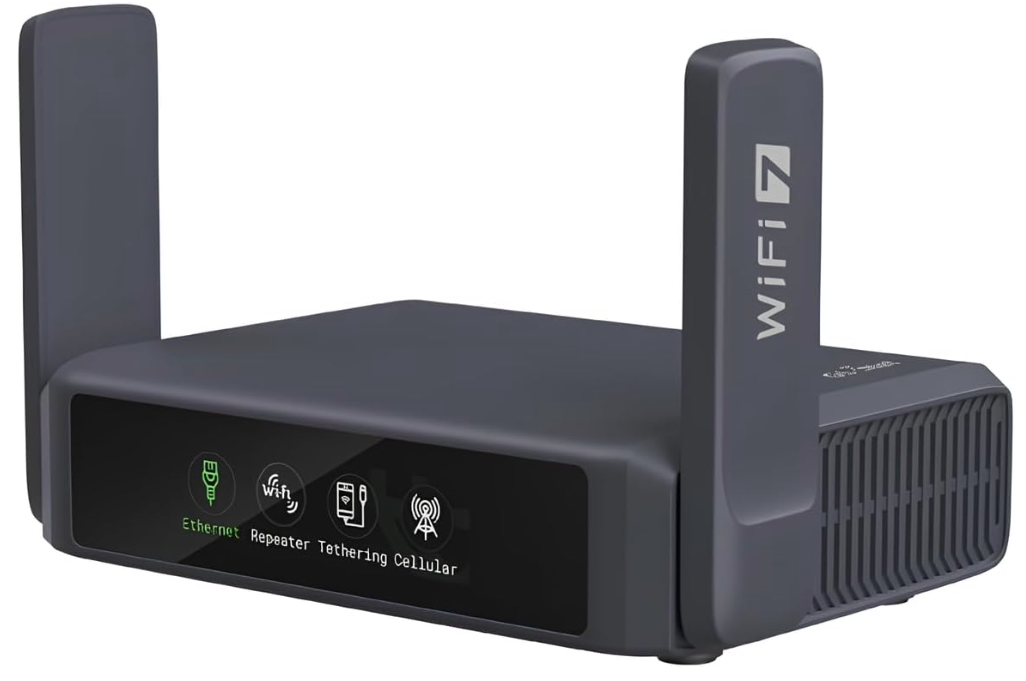 GL.iNet GL-BE3600 (Slate 7) Portable Travel Router, Pocket Dual-Band Wi-Fi 7, 2.5G Router — photo 1
