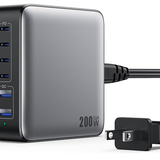USB C Charger Block 200W,[2026 Upgraded] GaN III 6 Port Fast Charging Station Hub — photo 3