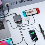 USB C Charger Block 200W,[2026 Upgraded] GaN III 6 Port Fast Charging Station Hub — photo 2