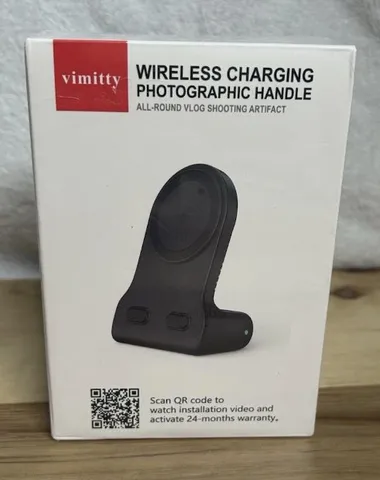 Vimitty White MagSafe Wireless Charging Photographic Handle Grip 5000mAh Power Bank