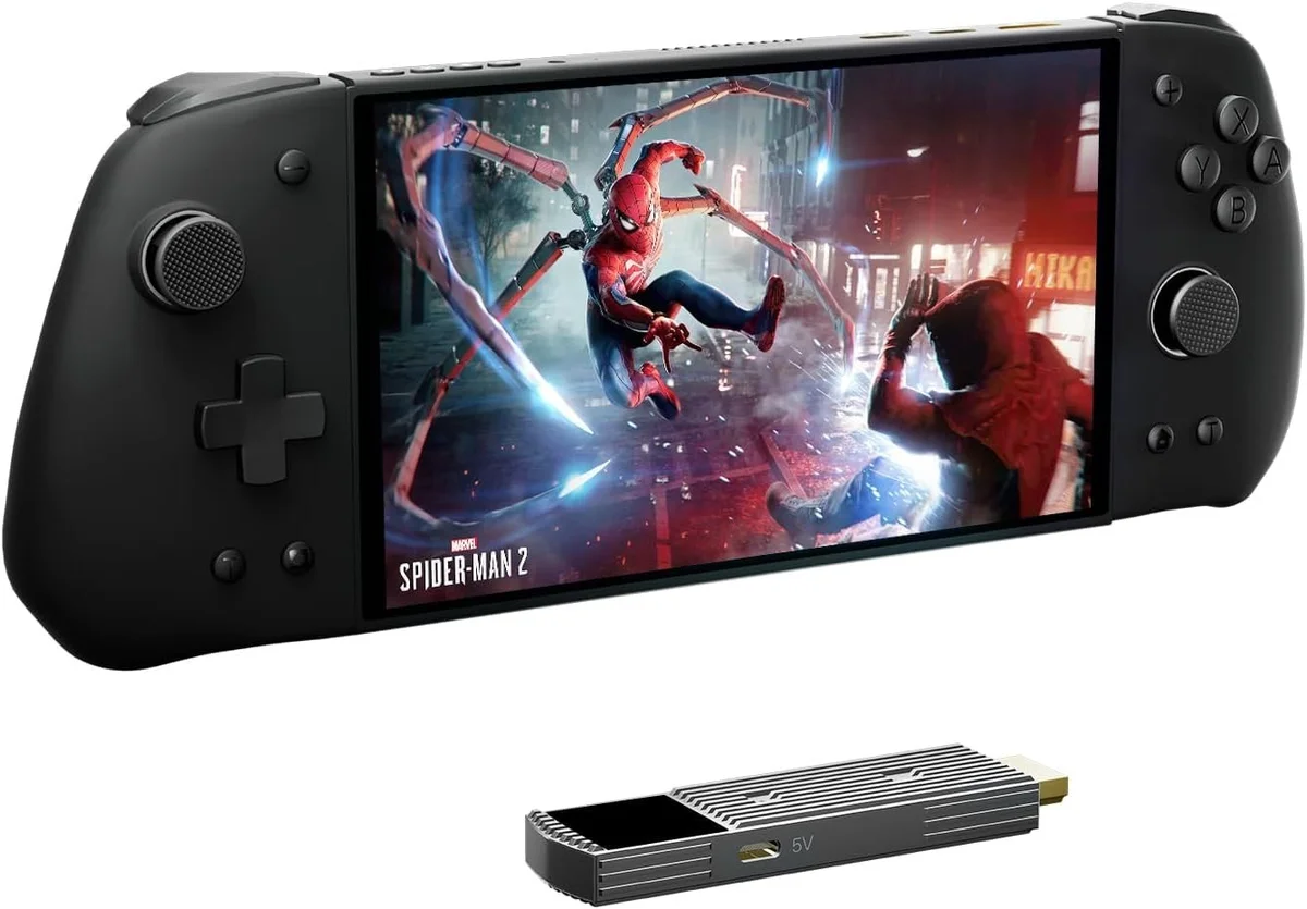 7 inch 60Hz Streaming Gaming Handheld, 0 Latency 100ft Wireless Game Console Monitor Touchscreen with Controller for PC,Xbox,PS5/4,(V3SE) — photo 1