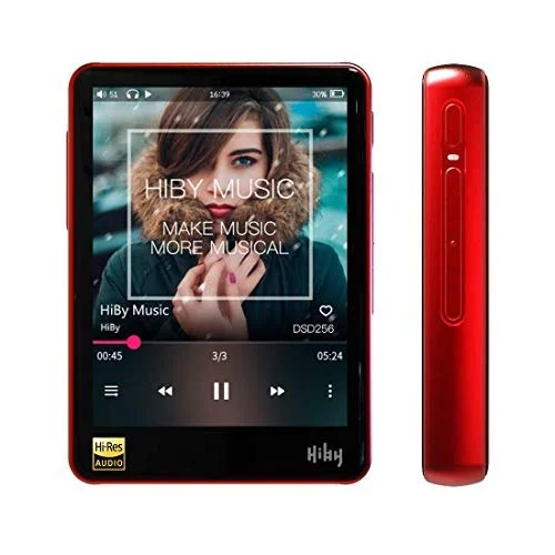 HiBy R3 Ultraportable Touchscreen Hi-Fi Network Music Player Bluetooth MP3 Player High Resolution Audio Player (Red) — photo 1